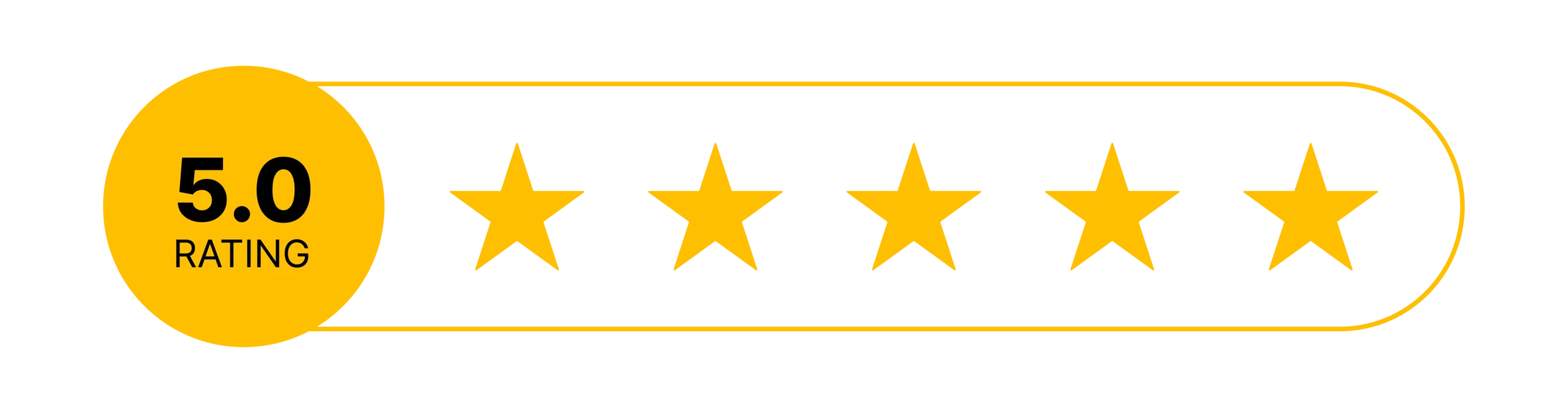 5-star review graphic or customer testimonial icons Image