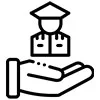 comprehensive insurance and veteran benefits icon