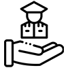 military/veteran care icon