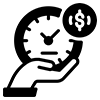 flexible scheduling and time management icon