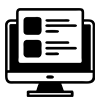 modern technology and digital innovation icon